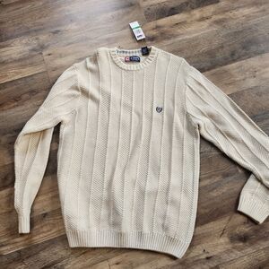 Chaps Beige Crewneck Sweater
